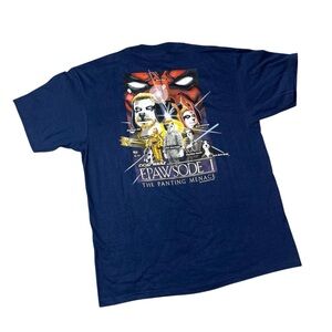 Vintage 1999 Big Dogs Navy Star Wars Epawsode I T Shirt Parody